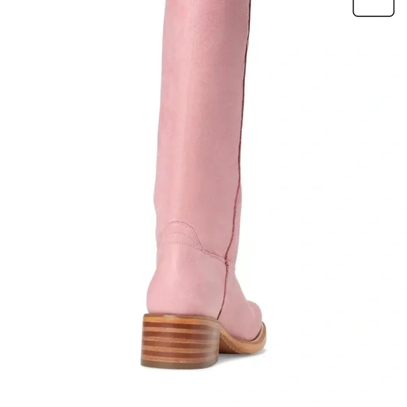 Pink Leather Women's Boots Frye’s Campus Boot - Picture 4 of 7